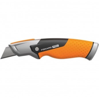 Нож строительный FISKARS CARBONMAX с фиксированным, сменным лезвием Нож строительный FISKARS CARBONMAX с фиксированным, сменным лезвием